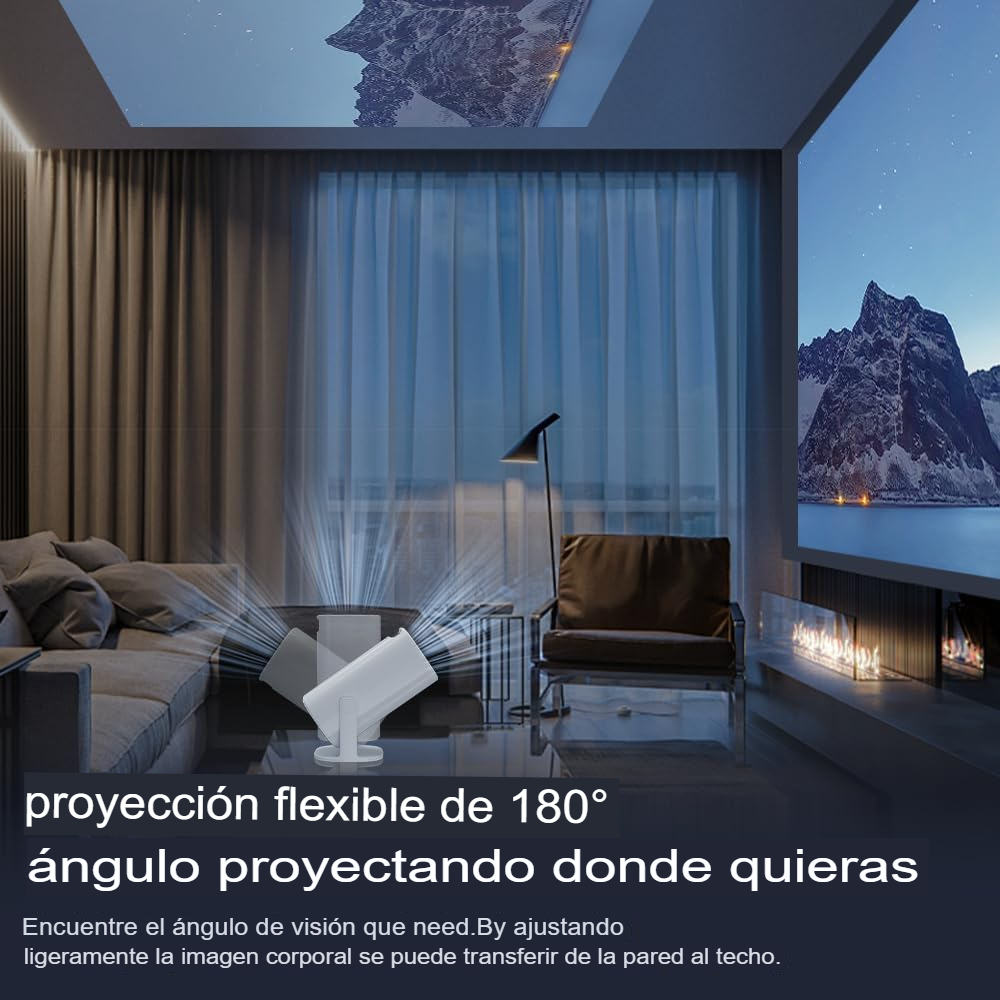 📽️ Proyector Inteligente 4K Android BT 5.0 WiFi 5G 15000lm P30 🌟