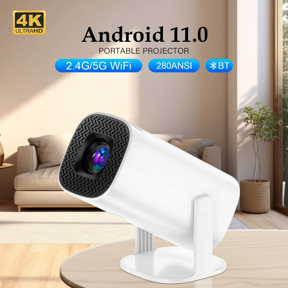 📽️ Proyector Inteligente 4K Android BT 5.0 WiFi 5G 15000lm P30 🌟