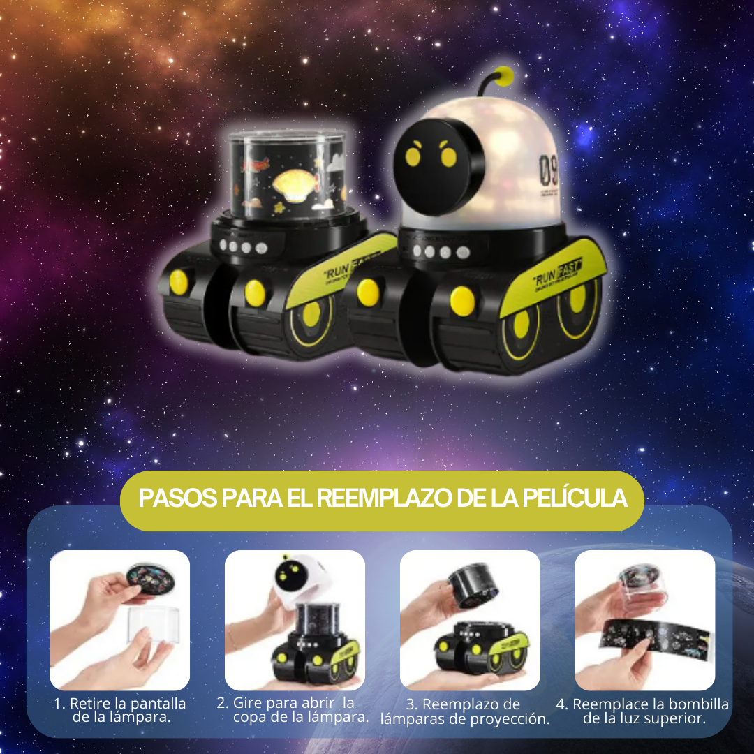 🤖 Proyector de Luz Nocturna Robot: Ilumina Tus Noches con Diversión! 🌟