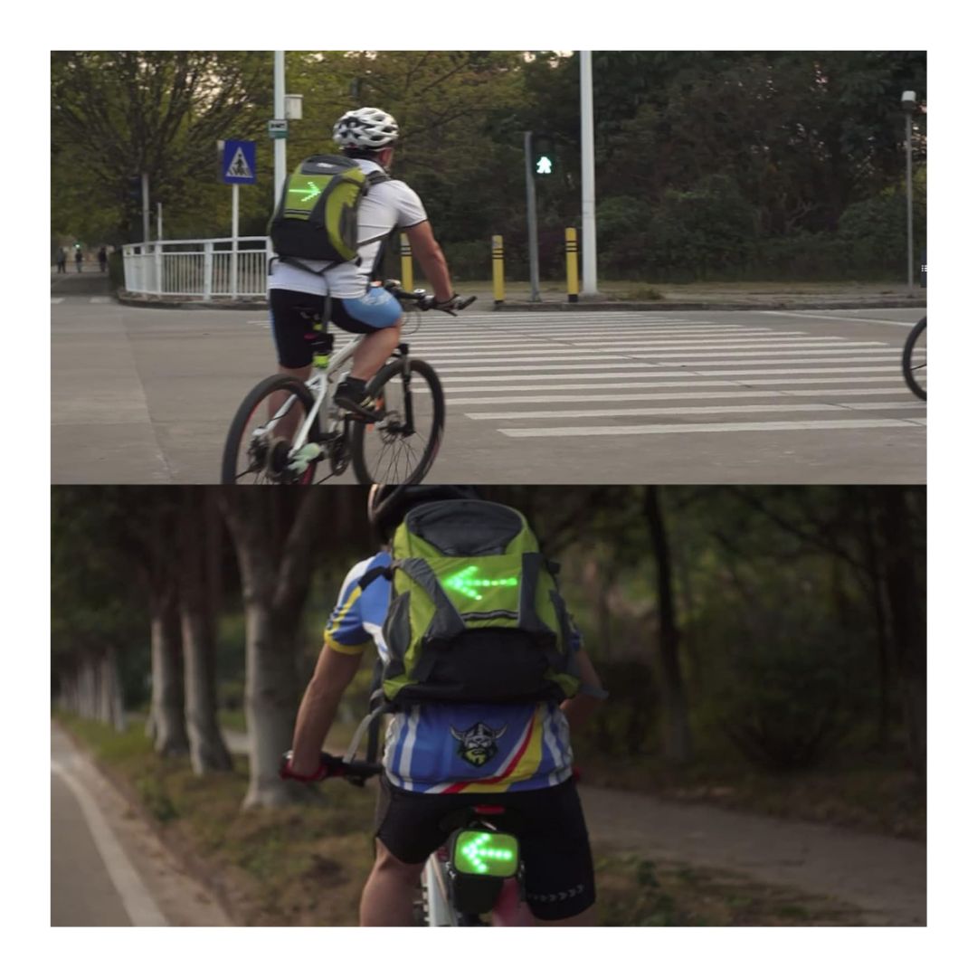 🚴‍♂️ Mochila de Ciclismo Profesional 18L con Luz de Señal LED - ¡Seguridad y Comodidad en Cada Pedaleo! 🌟